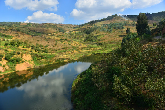 山间河流 山水风光