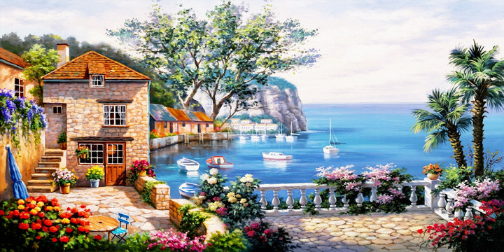 漂亮的地中海风景