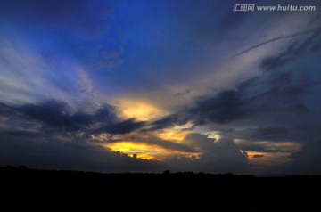 夕阳彩云 黄昏