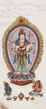 法界佛教人物绘画图