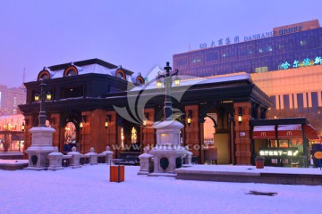 索菲亚广场雪景