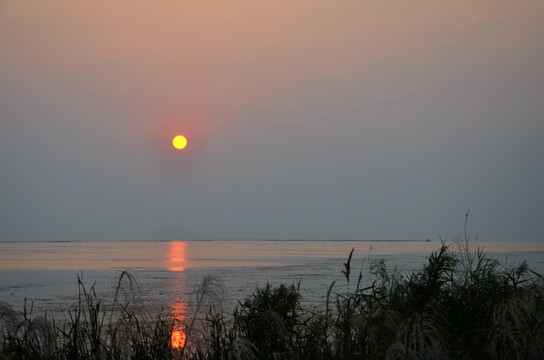 太湖落日