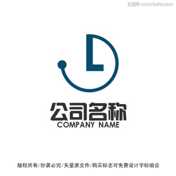 L字母标志logo