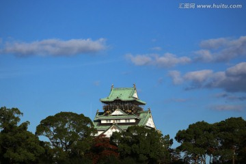 大阪城天守阁远眺