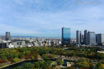 日本大阪秋天全景