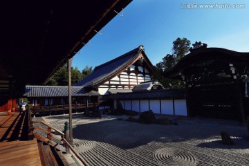 日本东福寺枯山水一角