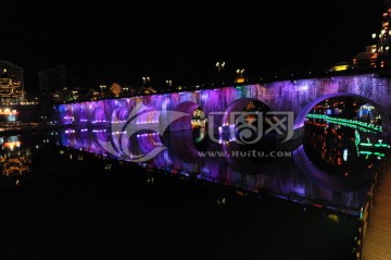 紫色舞阳河大桥