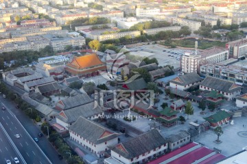 天津大悲寺 俯视寺院全景