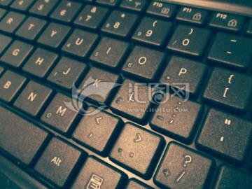 计算机键盘摄影 复古色调
