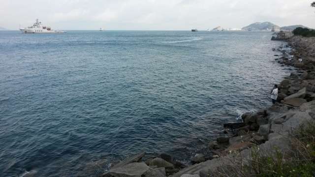 桂山岛海面