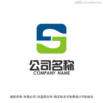 J字母 S字母 标志logo