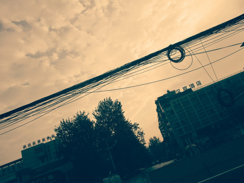 城市景观 黄昏
