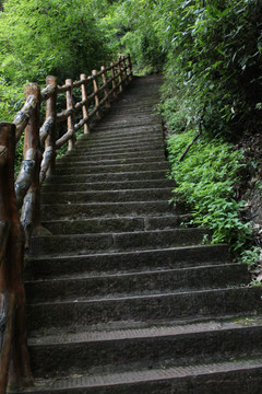 陡峭石路