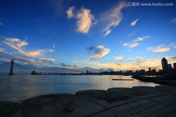 星海广场夕阳 夕阳