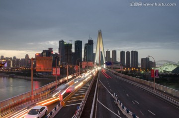 重庆夜景 大桥