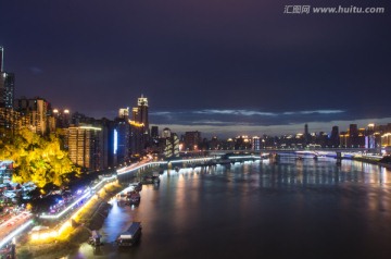 重庆夜景 嘉陵江