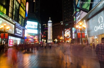 重庆商业街 夜景