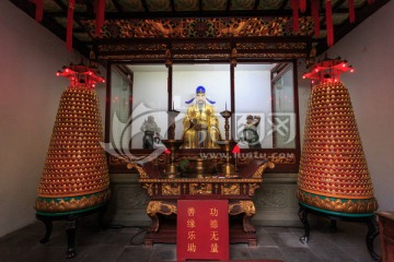 上海城隍庙文昌殿文昌帝君塑像