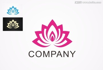 矢量莲花logo版权买断出售