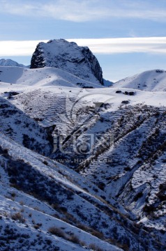 新疆冬季景色