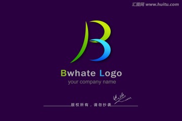 B字母logo 环保logo