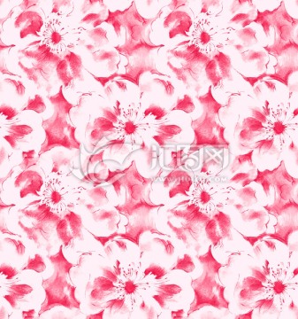 单色花 底纹