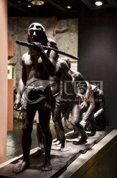 人类进化雕塑