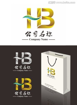 字母HB 标志logo