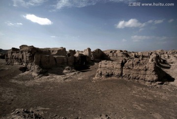 交河故城 土建筑残骸 城堡废墟