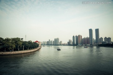 广州江边风景
