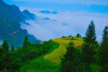 山间大雾