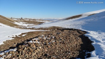 新疆冬季高山