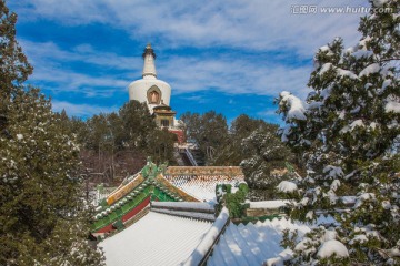 雪后北京北海公园