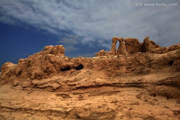 交河故城 吐鲁番古城 土坯土墙