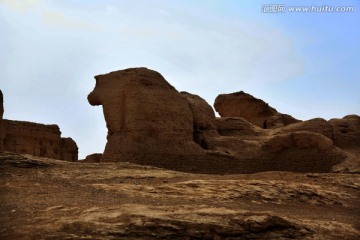 交河故城 吐鲁番古城 土坯土墙