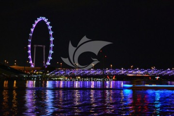 新加坡滨海湾夜景