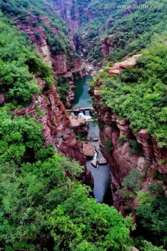 河南云台山 红石峡 云台山瀑布