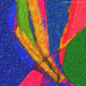 抽象油画 装饰画