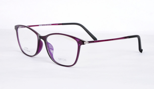 紫色眼镜 板材眼镜