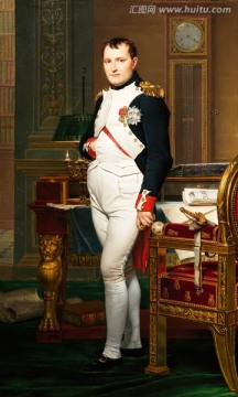 拿破仑在办公室中的像