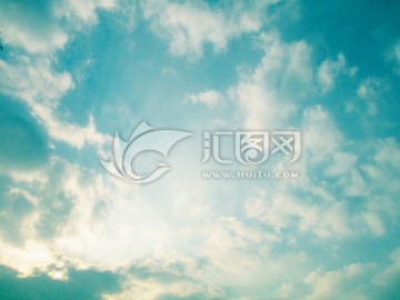 蓝色天空背景 蓝天白云背景
