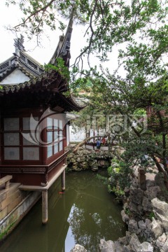 上海豫园古建筑临水槛