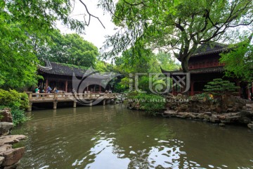 上海豫园会景楼九狮轩水景