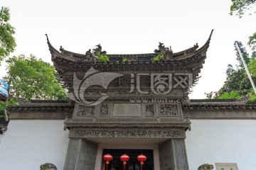 上海豫园正门门头砖雕