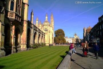 英国剑桥国王学院街景