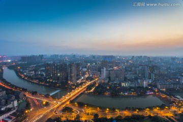 成都九眼桥夜景风光摄影