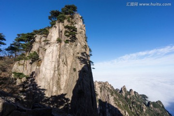 黄山 蓝天白云