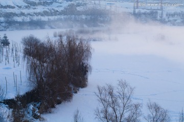 雪地 雾