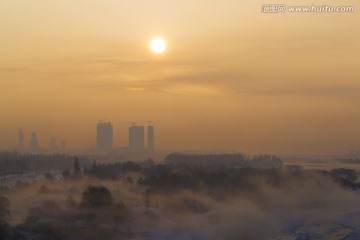 城郊 日出