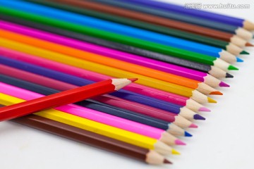 彩色木头铅笔